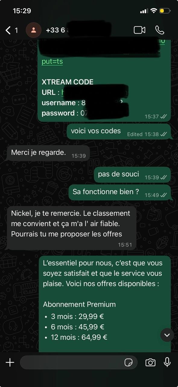 avis sur service IPTV NOX PRO