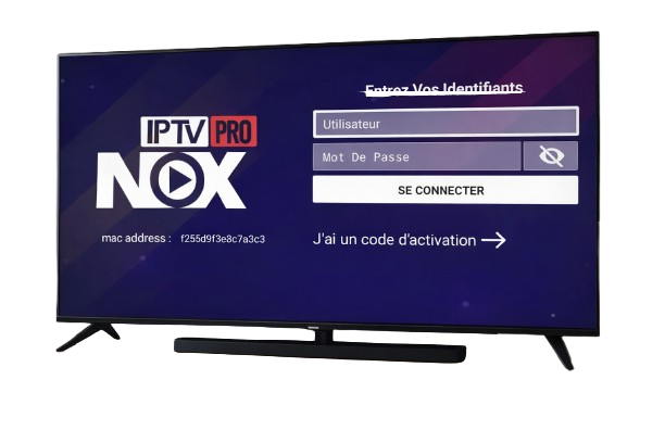 Application IPTV NOX PRO en streaming 4K sur Smart TV